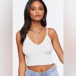 Forever 21 white tank size: Large